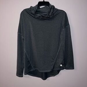 Gray long sleeve mock neck Apana size small